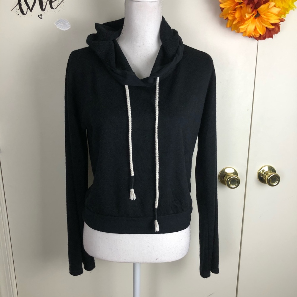 Make + Model Hoodie Pullover Drawstring Blk Sz S - image 2